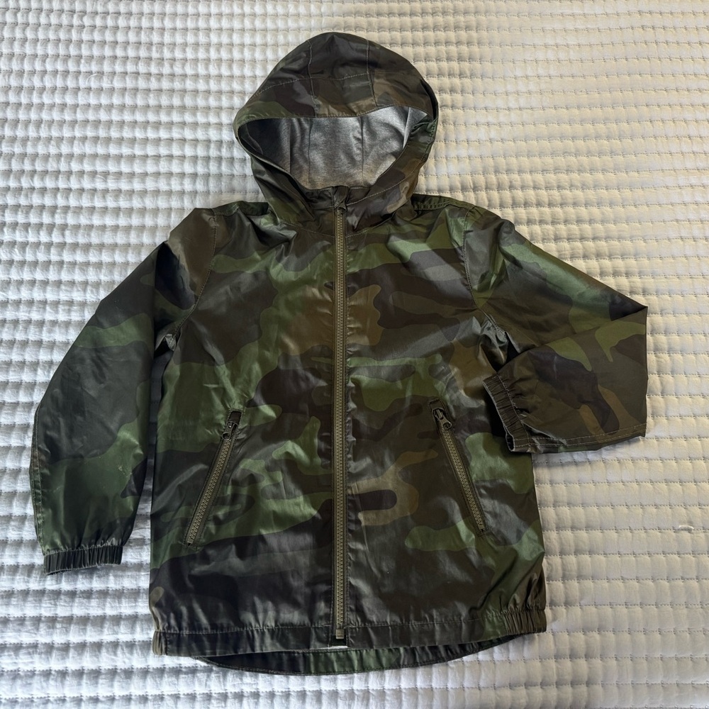GAP Kids Green Camouflage Jacket